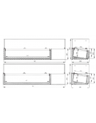 Vetrina refrigerata in acciaio inox con vetri per banco pizzeria - predisposta per 5xGN1/3 + 1xGN1/2 - mm 1500x395x435h