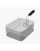 Cestello friggitrice elettrica con 1 manico-Dimensioni cm 22x30x11h-Adatto per una friggitrice con profondità esterna cm 70