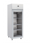 Armadio congelatore GN2/1 inox con porta in vetro, refrigerazione ventilata, temp. - 15/-20°C - classe D - cm 70x89,1x204,5h