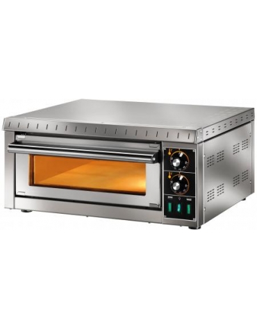 Forno elettrico per pizza Camera singola con vetro cm 41x36x9h