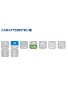 Armadio frigorifero GN 1/1 inox - 1 porta - capacità Lt. 235 - temperatura -2°C/+8°C - Classe D - cm 46,9×72,5×199h