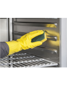 Armadio congelatore inox - refrigerazione ventilata - capacità Lt. 450 - temperatura -18/-22°C - Classe D - cm cm 68x73x197,5h