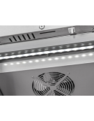 Armadio congelatore inox - refrigerazione ventilata - capacità Lt. 450 - temperatura -18/-22°C - Classe D - cm cm 68x73x197,5h