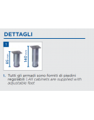 Armadio frigorifero professionale GN 2/1 inox - refrigerazione ventilata - temp. -2/+8°C - classe B - cm 70,5x91,8x208,5h