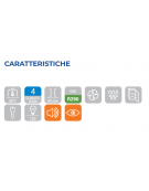 Armadio congelatore GN2/1 inox - refrigerazione ventilata - Lt 550 - temperatura -18/-22°C - classe C - cm 70,5x91,8x208,5h