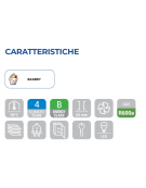 Armadio refrigerato bianco con interno in termoformato - temp. +2/+8 °C - 4 griglie pasticceria cm 60x40 - cm 74x68x180h
