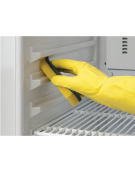 Armadio refrigerato bianco con interno in termoformato - temp. +2/+8 °C - 4 griglie pasticceria cm 60x40 - cm 74x68x180h