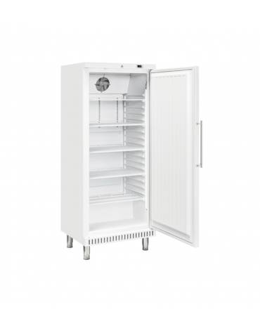 Armadio refrigerato bianco con interno in termoformato - temp. +2/+8 °C - 4 griglie pasticceria cm 60x40 - cm 74x68x180h
