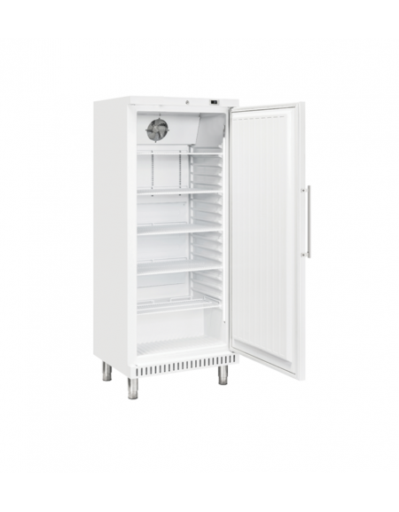 Armadio refrigerato bianco con interno in termoformato - temp. +2/+8 °C - 4 griglie pasticceria cm 60x40 - cm 74x68x180h