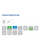 Armadio refrigerato in acciaio con interno in termoformato - +2/+8 °C - 4 griglie Pasticceria cm 60x40 - cm 74x68x180h