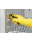 Armadio refrigerato in acciaio con interno in termoformato - +2/+8 °C - 4 griglie Pasticceria cm 60x40 - cm 74x68x180h