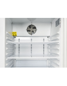Armadio frigorifero in acciaio con porta a vetro e interno in termoformato - 4 griglie pasticceria cm 60x40 - cm 74x68x180h