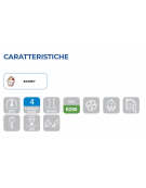 Armadio refrigerato EURONORM inox - 10 teglie pasticceria cm 60x80 - temperatura +2° +8°C - classe D - cm 74x99x201h