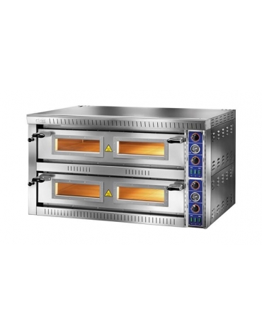 Forno per 9+9 pizze elettrico Doppia camera da cm 105x105x14h