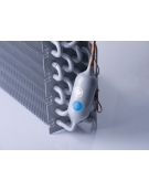 Tavolo refrigerato 2 porte con alzatina in acciaio inox - refrigerazione ventilata -2°/+8°C - CLASSE A -  cm 135x70x95h