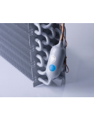 Tavolo refrigerato 4 porte in acciaio inox AISi 304, refrigerazione ventilata -2°/+8°C - CLASSE A - cm 225x70x85h