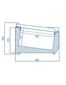Vetrina refrigerata per banco pizza con coperchio inox - capacità 3 bacinelle GN 1/3 ed 1 bacinella GN 1/2 - cm 120x39,5x28,2h