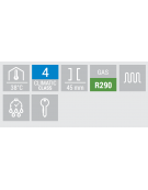 Saladette refrigerata in acciaio inox con 1 sportello e 2 cassetti - refrigerazione statica +0°/+8° - Classe C - cm 90x70x88h