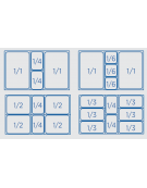 Saladette refrigerata GN1/1 con top inox apribile e 2 sportelli - refrigerazione statica 0°/+8°C  - cm 90x70x88,3h