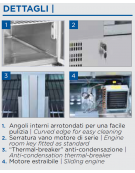 Saladette refrigerata GN1/1 con top inox apribile e 2 sportelli - refrigerazione statica 0°/+8°C  - cm 90x70x88,3h