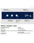 Lavastoviglie a capote - Con vasca stampata , comandi superiori con N° 6 Programmi - Dosatore brillantante e detergente