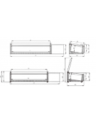 Vetrina refrigerata con coperchio, in acciaio inox - per banco pizzeria - predisposta per 5 bacinelle GN 1/4 - mm 1200x335x435h