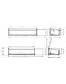 Vetrina refrigerata con coperchio, in acciaio inox - per banco pizzeria - predisposta per 5xGN1/3 + 1xGN1/2 - mm 1500x395x435h