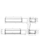 Vetrina refrigerata con coperchio, in acciaio inox - per banco pizzeria - predisposta per 10 bacinelle GN 1/4 - mm 2000x335x435h