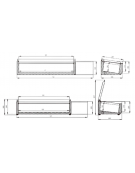 Vetrina refrigerata con coperchio, in acciaio inox - per banco pizzeria - predisposta per 9 bacinelle GN1/3 - mm 2000x395x435h