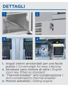 Saladette refrigerata GN1/1 inox 2 sportelli con top apribile per vaschette - refrigerazione statica 0°/+8°C - cm 104,5x70x88,3h