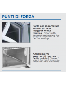 Saladette refrigerata inox, 3 sportelli GN con top sandwich e vano per 8 vaschette GN 1/6 - temp. +0°/+8°C - cm 136,5x70x100,5h