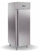 Armadio congelatore verticale ventilato in acciaio inox a 1 porta - capacità Lt 650 - temperatura -18/-22°C - cm 74x83x201h