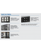 Abbattitore di temperatura in acciaio inox - capacità 15 teglie GN 1/1 o mm 600x400 - temp. -40°/+10°C - cm 79x94,5x197,5h