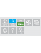 Armadio refrigerato in acciaio con porta in vetro e interno in in termoformato - refrigerazione Roll-Bond - cm 77,5x79,7x190h