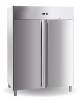 Armadio congelatore verticale ventilato in acciaio inox a 2 porte - capacità Lt 1300 - temperatura -18/-22°C - cm 148x83x201h