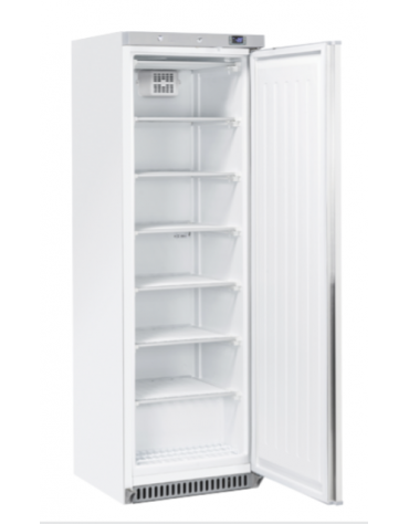 Armadio refrigerato negativo bianco con interno in ABS - 7 ripiani evaporatore fissi - mm 595x640x1840h