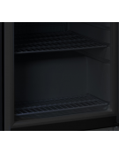 Frigorifero basso in ABS nero - refrigerazione roll bond con ventola di assistenza +0/+10°C - Classe A - cm 60x62,5x85,3h
