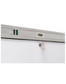 Armadio refrigerato lT. 350 in ABS bianco con interno in termoformato - refrigerazione Roll-Bond +1°/+12°C - cm 59,5x63x183h
