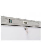 Armadio congelatore bianco in ABS con interno in termoformato - 7 ripiani evaporatore fissi - temp. -12/-22°C - cm 60x63x187h