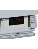 Vetrina espositiva colore bianco - refrigerazione ventilata +2°/+12°C - capacità Lt. 58 - Classe B - cm 42,8x38,6x81h