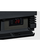 Vetrina espositiva colore nero - refrigerazione ventilata +2°/+12°C - capacità Lt. 58 - Classe B - cm 42,8x38,6x81h