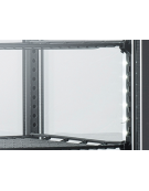 Vetrina espositiva colore nero - refrigerazione ventilata +2°/+12°C - capacità Lt. 58 - Classe B - cm 42,8x38,6x81h