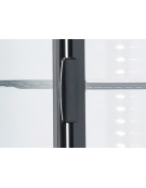 Vetrina espositiva colore nero - refrigerazione ventilata +2°/+12°C - capacità Lt. 78 - Classe B - cm 42,8x38,6x96h