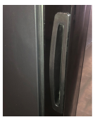 Minibar frigobar con porta in vetro - lt. 67 - refrigerazione Roll-Bond con ventilatore 0°/+10°C - cm 43,2x49,6x67,2h