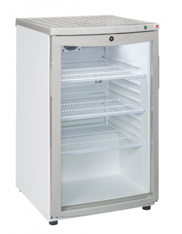 Frigorifero bibite 1 porta - capacità Lt. 115 - refrigerazione Roll-bond con ventilatore +4°/+10°C - cm 50,5x59x85,5h