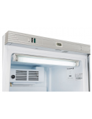 Frigorifero espositore bibite verticale - Lt.350 - refrigerazione Roll-Bond con ventilatore +1°/+12°C - cm 59,5x63,5x183h