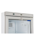 Vetrina frigorifero espositore bibite verticale - capacità Lt. 350 - refrigerazione Roll-Bond +1°/+12°C - cm 59,5x67x183h