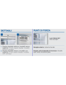 Vetrina espositore bevande verticale a due porte - refrigerazione Roll-Bond con ventilatore + 1°/+12°C - cm 59,5x67x183h