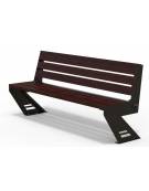 Panchina smart intelligente con porte ricarica usb ,allaccio rete elettrica e retroilluminazione LED-cm 165x56x82h