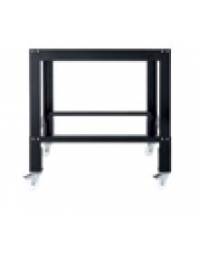 Supporto aperto per forno pizza a 2 camere di cottura da 9+9 pizze - CON 4 RUOTE - cm 136,3x123,6x86h
